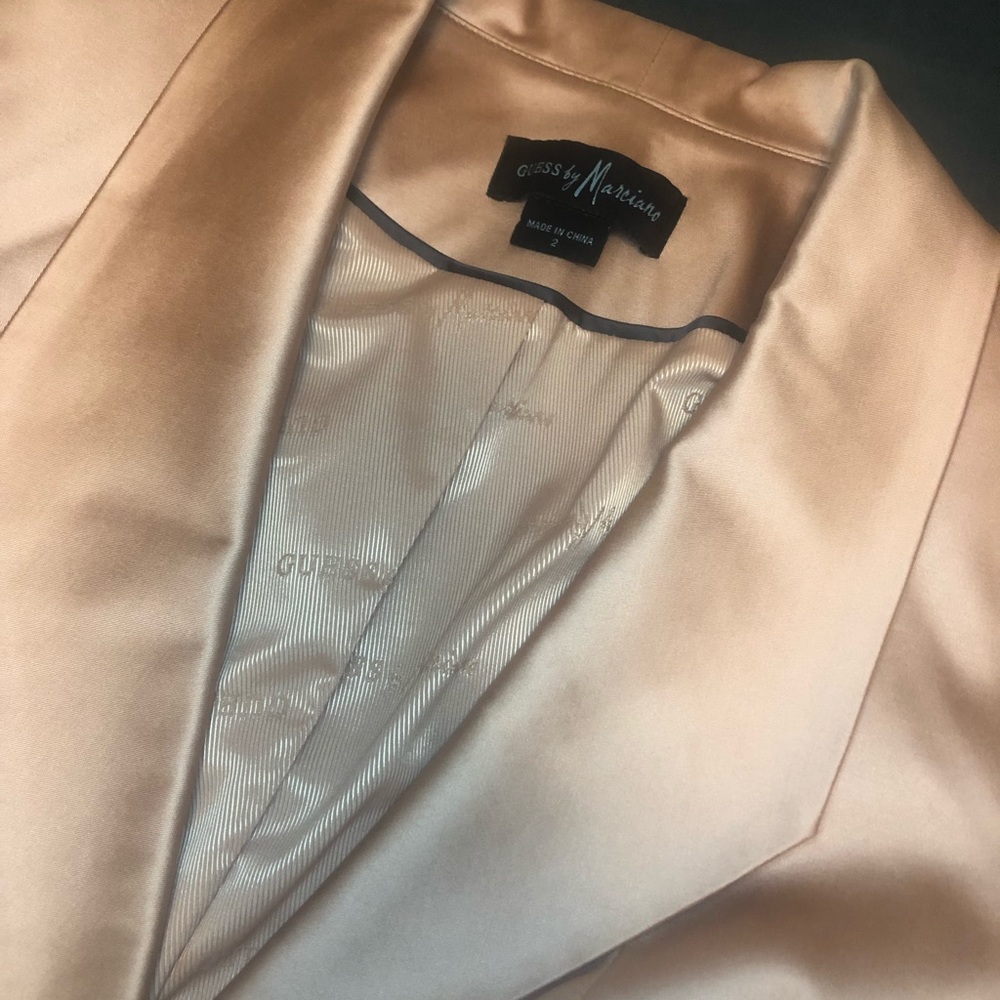 Cropped marciano tuxedo inspired blazer - DONATED